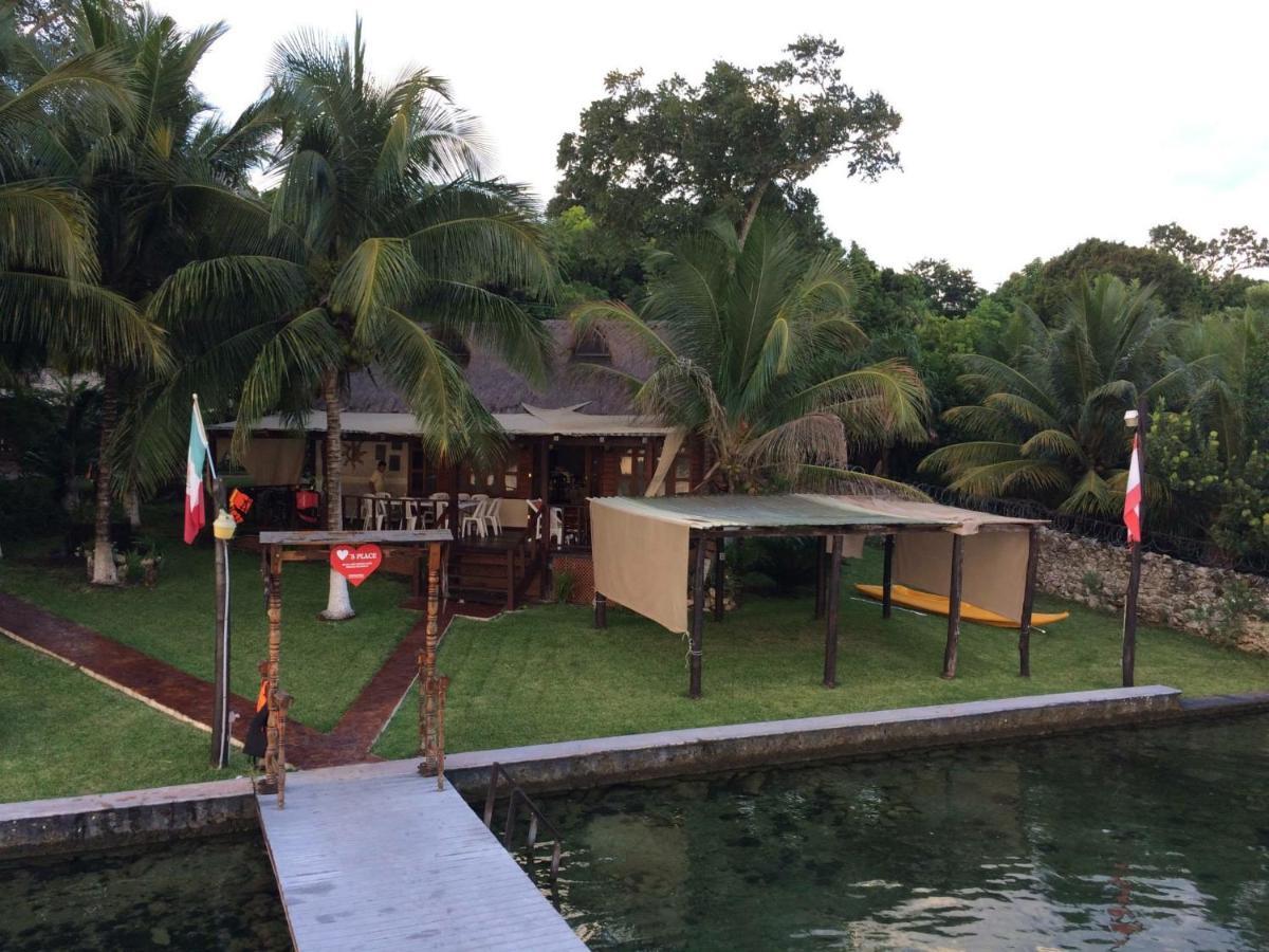 Coras Place Bacalar Lagoon Front ภายนอก รูปภาพ