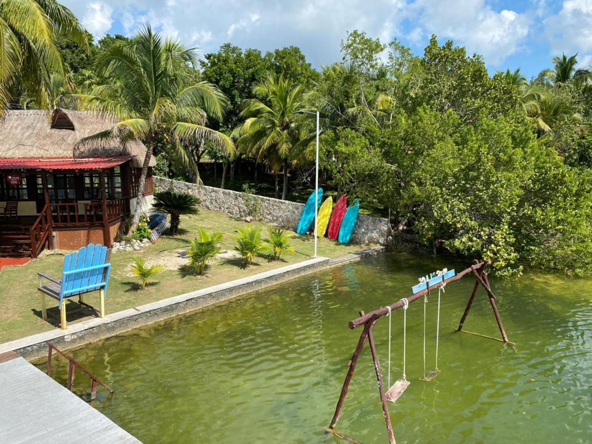 Coras Place Bacalar Lagoon Front ภายนอก รูปภาพ