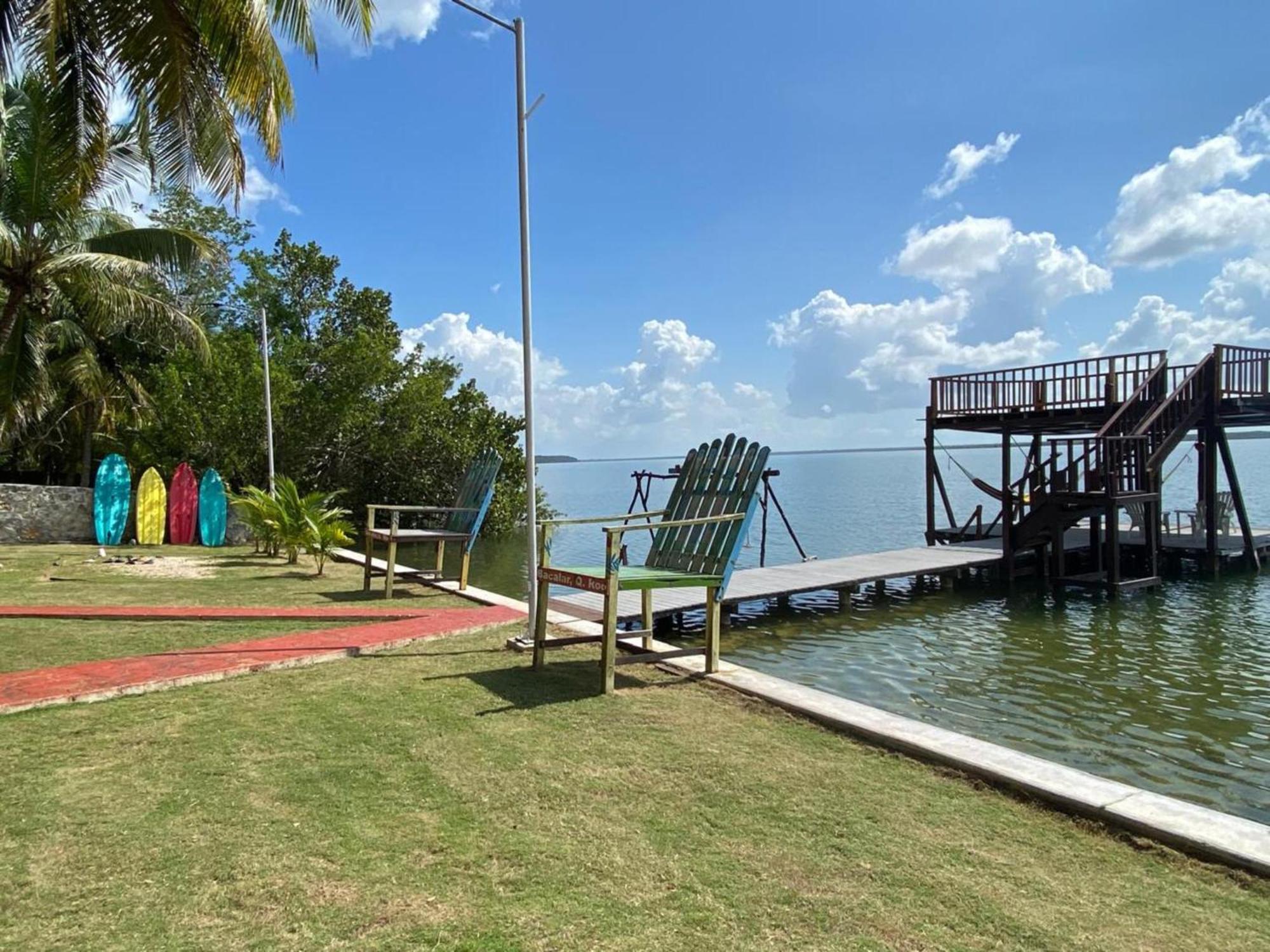 Coras Place Bacalar Lagoon Front ภายนอก รูปภาพ